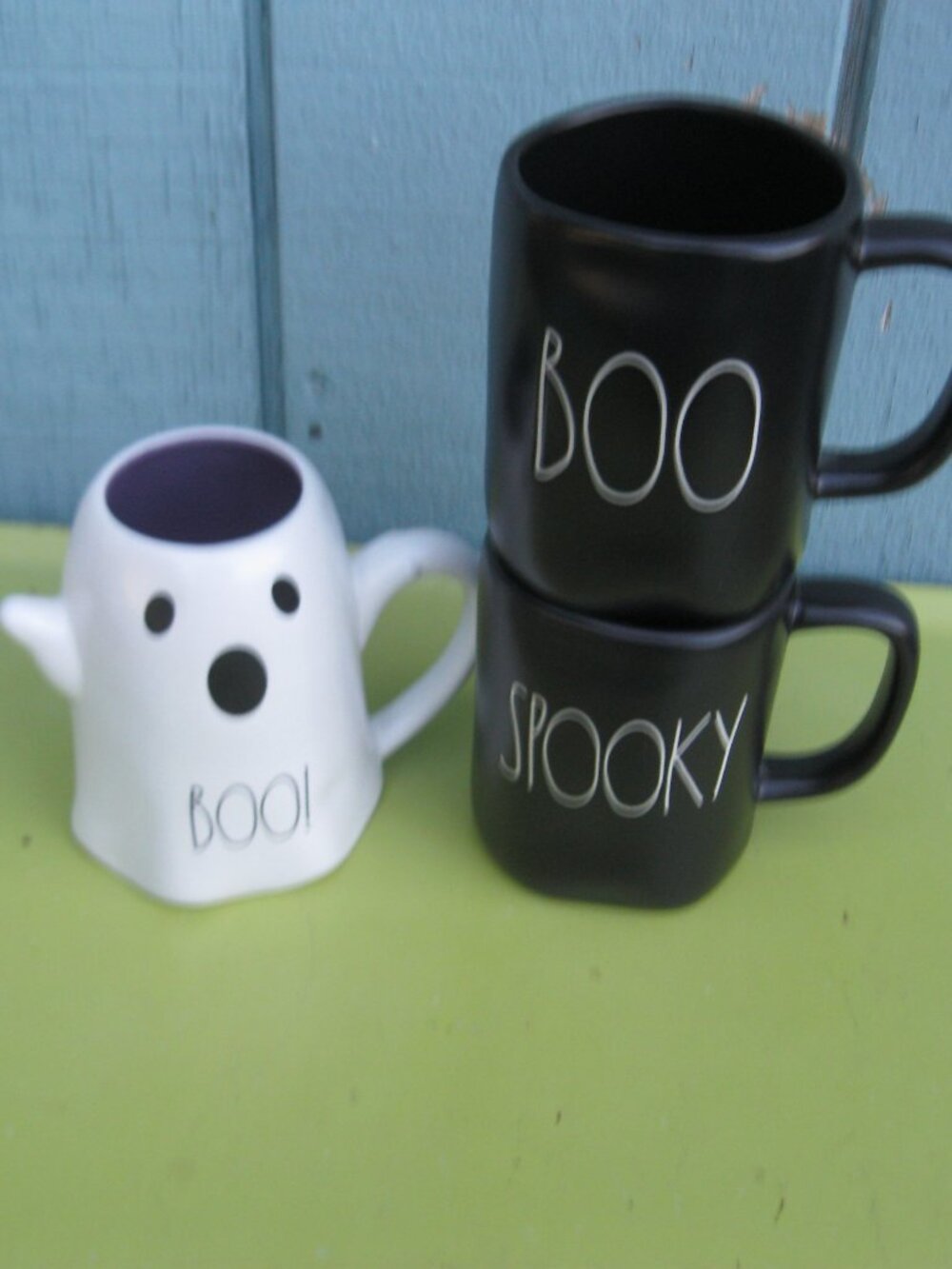 Boo Spooky Rae Dunn Halloween Mugs Cups